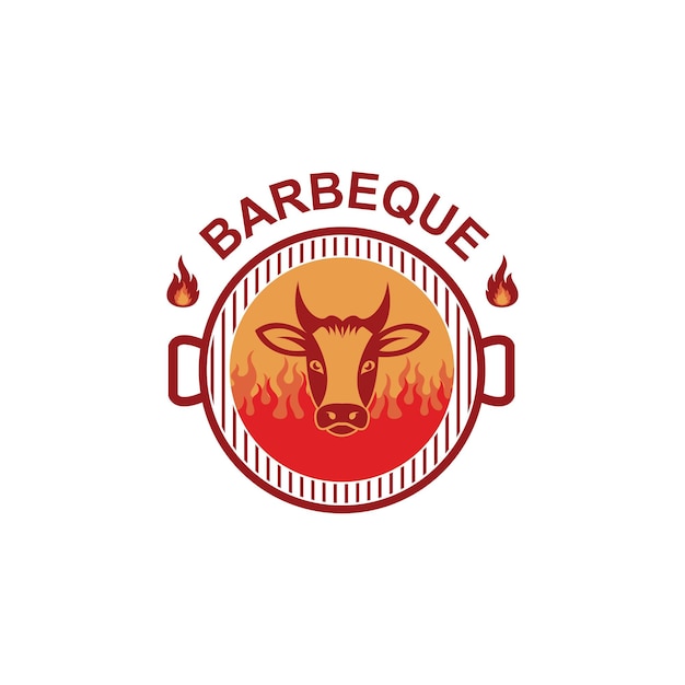 Bbq-vektorsymbol-illustrationsdesign