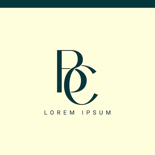 BC-Monogramm, erste Hochzeit, BB-Logo, Unternehmen, Ikonen, Geschäftszeichen mit Variationen.