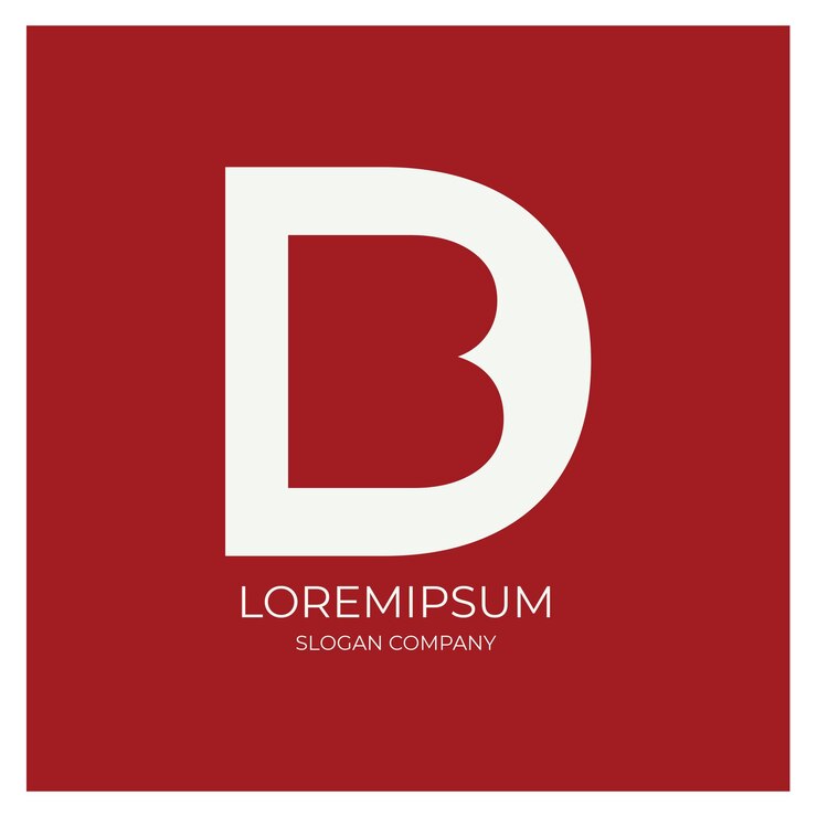 Vektor bd-monogramm modernes logo