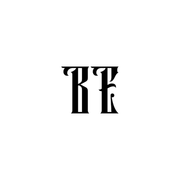 BE Monogramm Logo Design Buchstabe Text Name Symbol Monochrome Logo Alphabet Zeichen Einfaches Logo