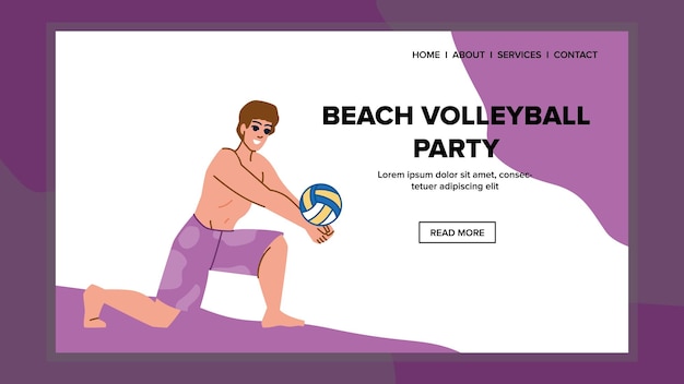 Beach-volleyball-party-vektor