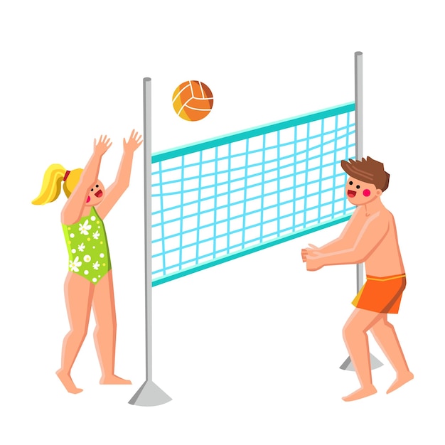 Beachvolleyball-Kindervektor