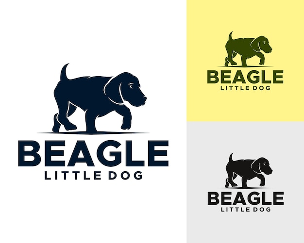 Beagle-hund-silhouette-logo