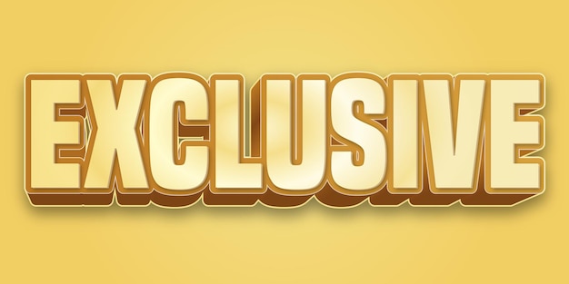 Bearbeitbare 3D-Exklusive Word-Text-Effekt
