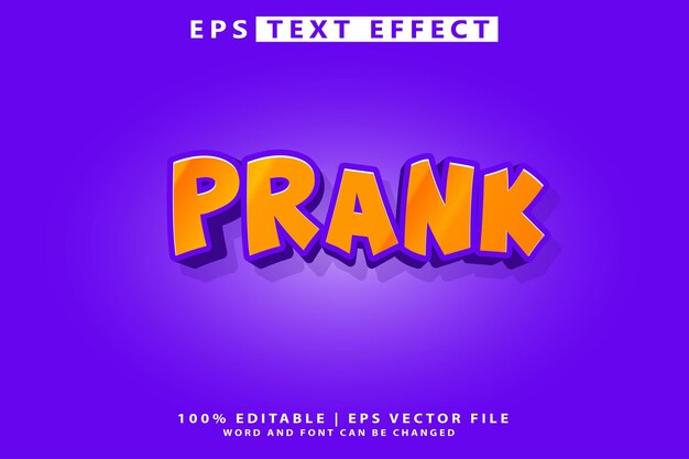 Bearbeitbare 3D-Text-Effekt-Texteffekt