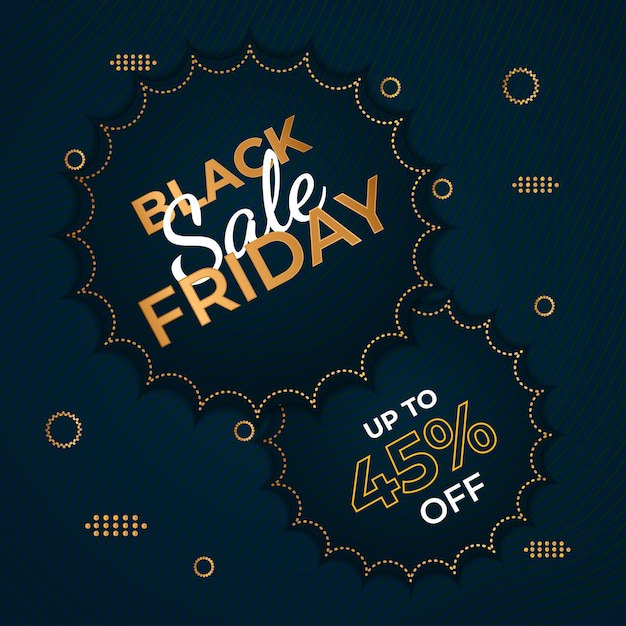 Bearbeitbare black friday sale banner design vorlage vektor illustration