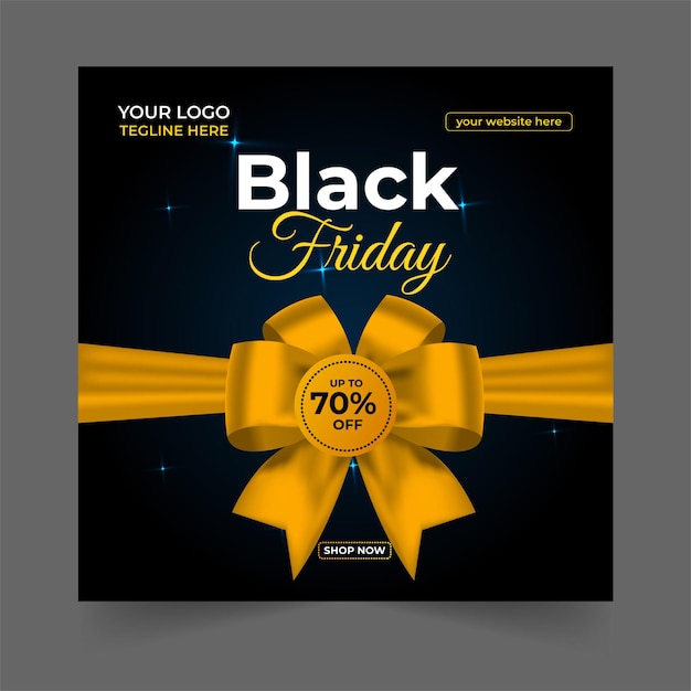 Vektor bearbeitbare black friday sale banner design vorlage vektor-illustration