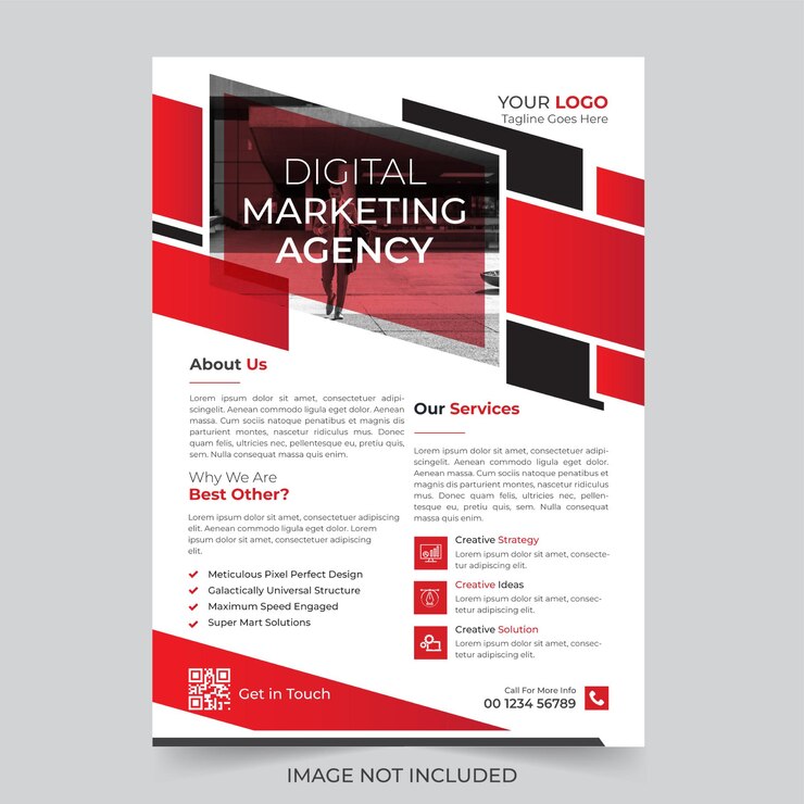 Bearbeitbare professionelle Corporate-Marketing-Business-Flyer-Design-Vektorvorlage