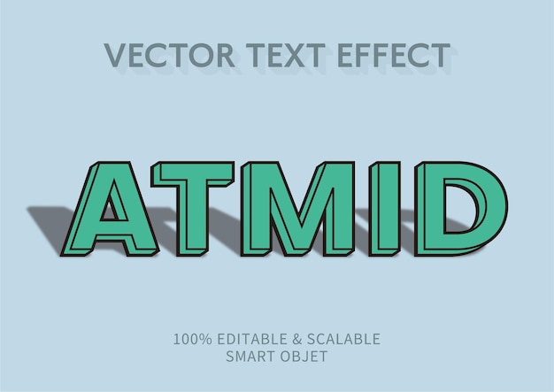 Bearbeitbare Vektorschriften-Text-Effekt F44