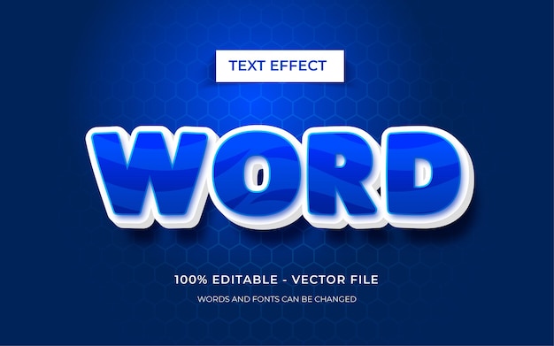 Bearbeitbarer 3D-Texteffekt oder grafischer Textstil