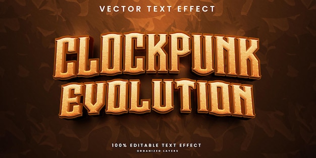 Bearbeitbarer Clockpunk-Texteffekt