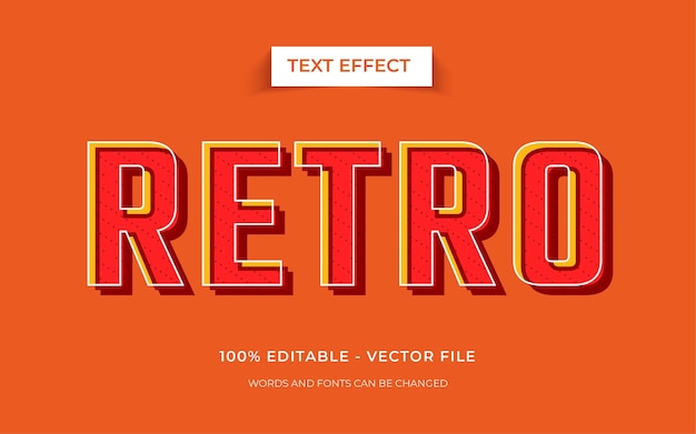 Bearbeitbarer Retro- oder Vintage-Texteffekt
