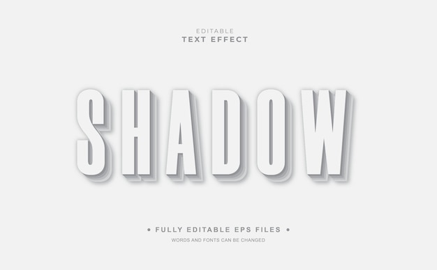 Bearbeitbarer Schatten-Texteffekt