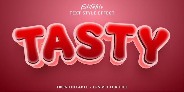 Bearbeitbarer Text-Effekt Tasty Candy-Text-Stil