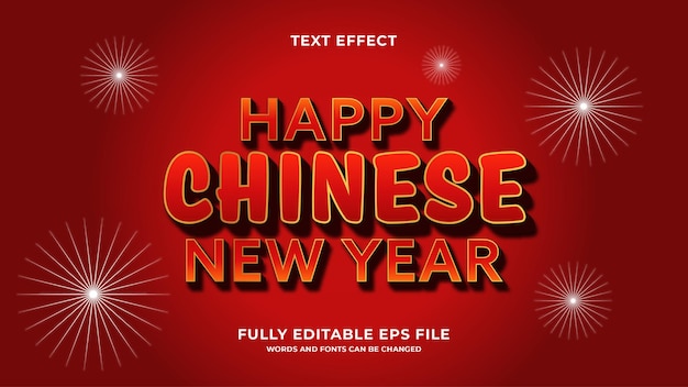Bearbeitbarer text mit chinesischem neujahrstext