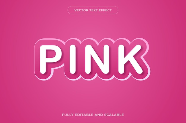bearbeitbarer text mit rosa effekten