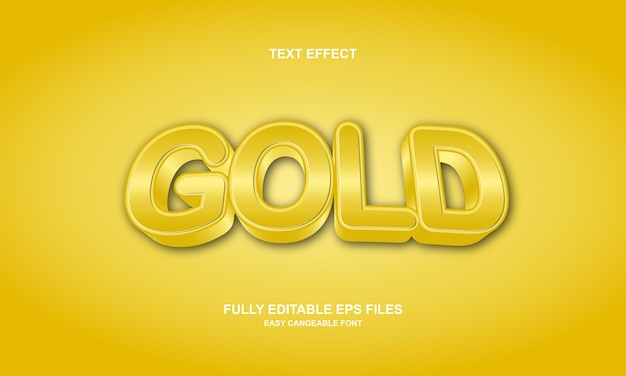 Bearbeitbarer Texteffekt Gold