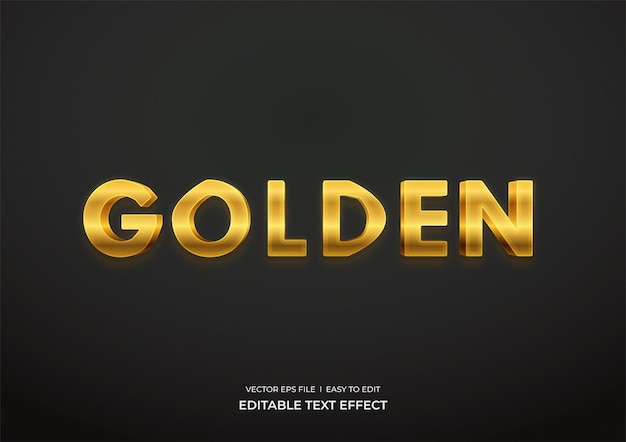 Bearbeitbarer Texteffekt goldener Luxus-Textstil mit bearbeitbarem Hintergrund