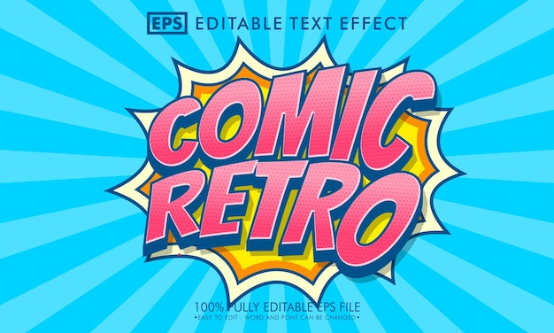 Bearbeitbarer Texteffekt im Comic-Pop-Art-Stil