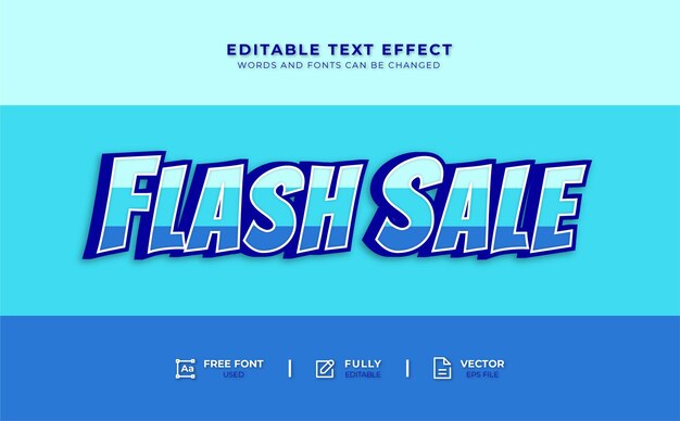 Bearbeitbarer Texteffekt im Flash-Sale-Stil