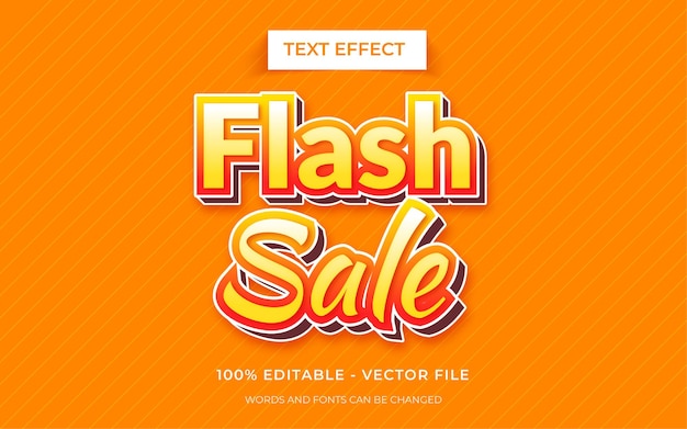 Bearbeitbarer Texteffekt im Flash-Sale-Textstil