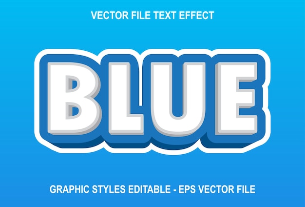 Bearbeitbarer Texteffekt in Blau