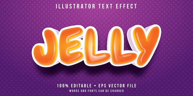 Bearbeitbarer Texteffekt - Jelly Bean Style
