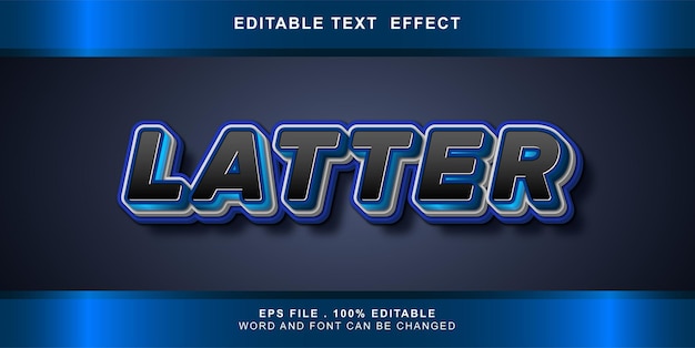 bearbeitbarer Texteffekt letzteres