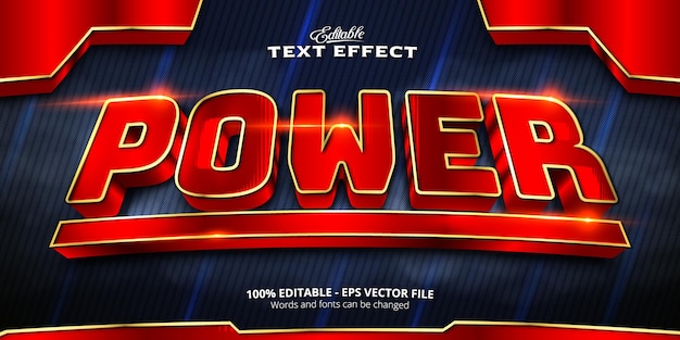 Bearbeitbarer Texteffekt, Power-Text