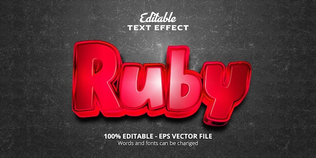 Bearbeitbarer texteffekt, ruby-text