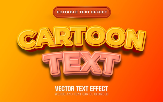 Bearbeitbarer texteffekt von cartoon-text