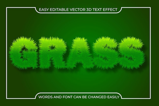 Vektor bearbeitbares 3d-text-effekt-design