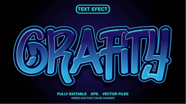 Bearbeitbares Texteffekt-Grafit-Design