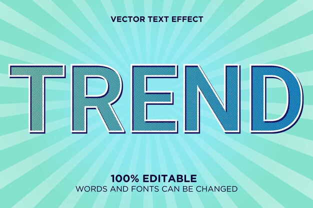 Bearbeitbares texteffekt-trenddesign