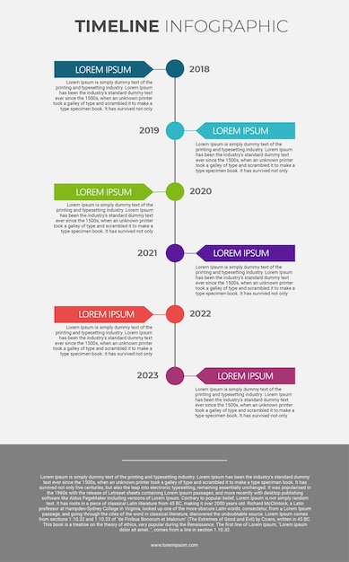 Bearbeitbares Timeline-Vektordesign