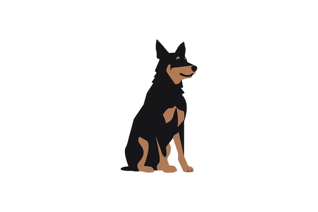 Vektor beauceron-hund-ikonen