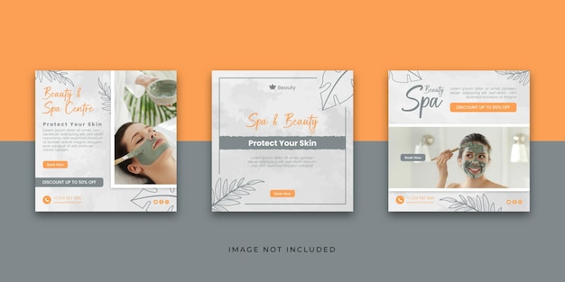 Beauty and Spa iInstagram Social Post-Vorlage