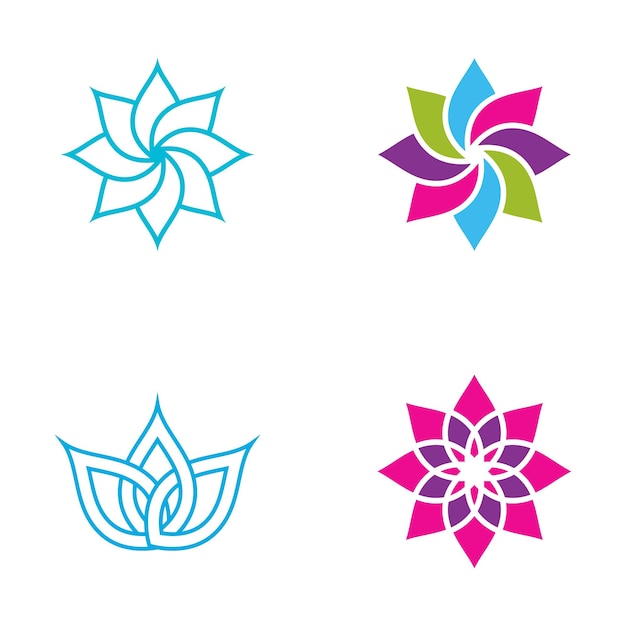 Beauty-Blume-Vektor-Symbol