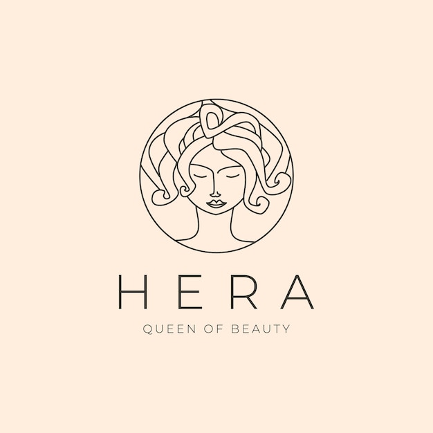 Beauty face line art logo vektor symbol illustration design frauengesicht minimales logodesign