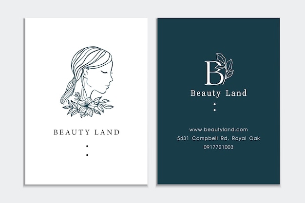 Vektor beauty logo branding vorlage