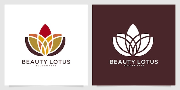 Beauty lotus elegantes logo-design