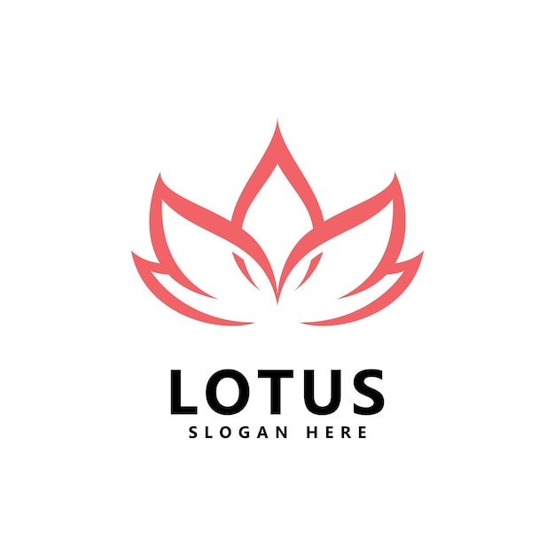 Vektor beauty lotus flower logo spa logo vektor yoga und therapie symbol