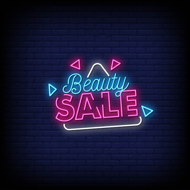 Beauty Sale Leuchtreklamen Style Text