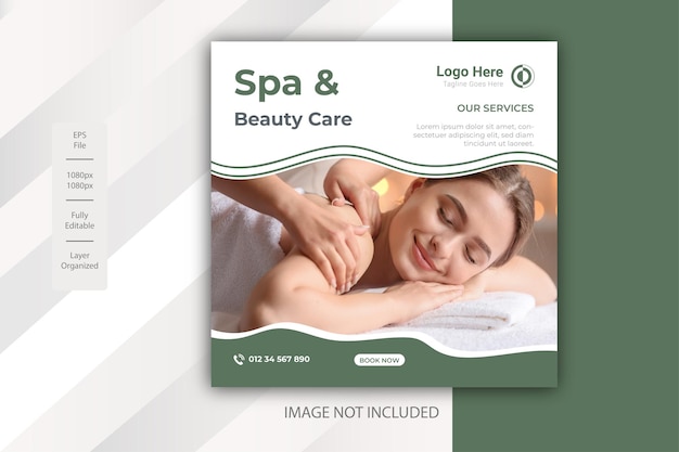Beauty & Spa-Banner Social-Media-Post-Template-Design