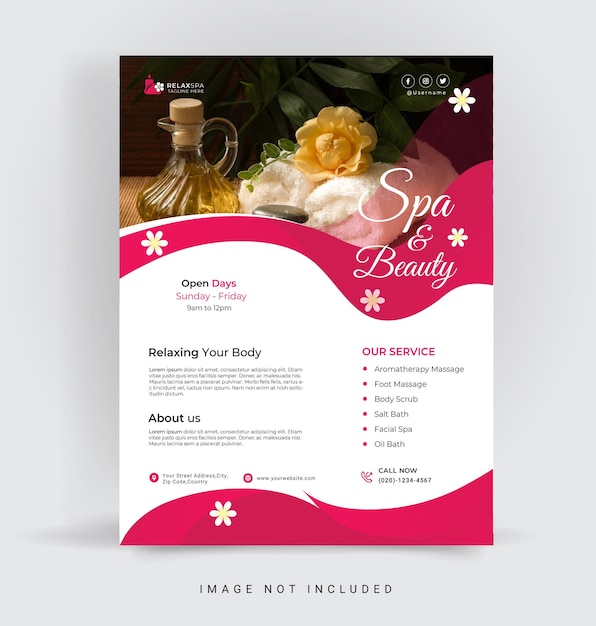 Beauty- und Spa-Flyer-Vorlagen