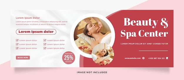 Vektor beauty- und spa-social-media-instagram-post oder banner-vorlage