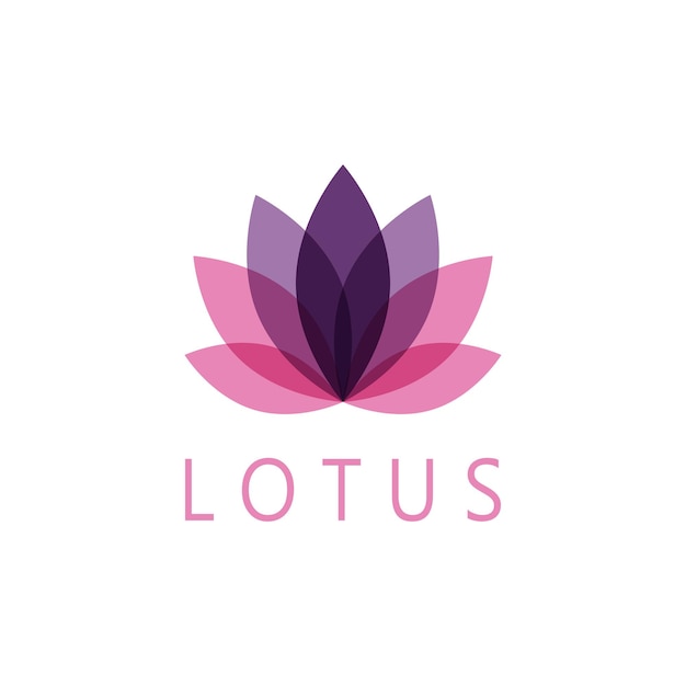 Beauty Vector Lotusblumen-Design-Logo