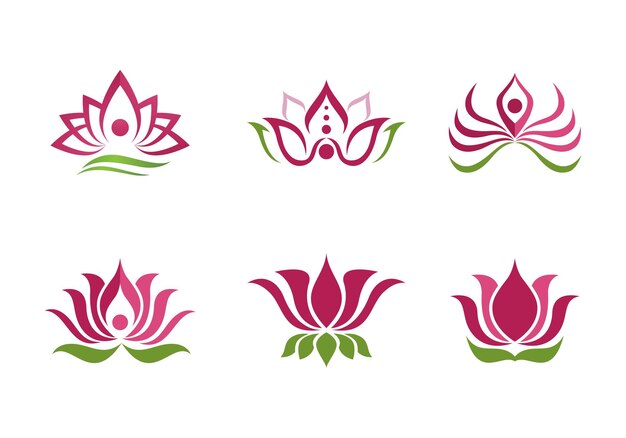 Beauty-vektor-lotus-blumen-design-logo-vorlage-symbol