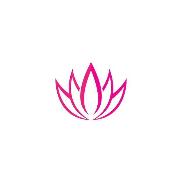 Beauty-Vektor-Lotus-Blumen-Design-Logo-Vorlage