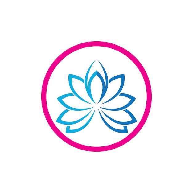 Beauty-Vektor-Lotus-Symbol